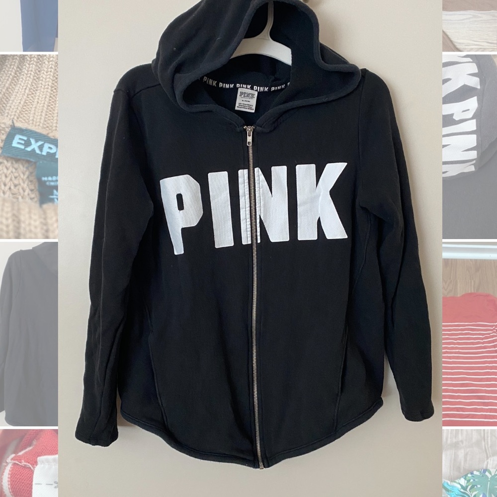 PINK Zip-up Sweatshirt